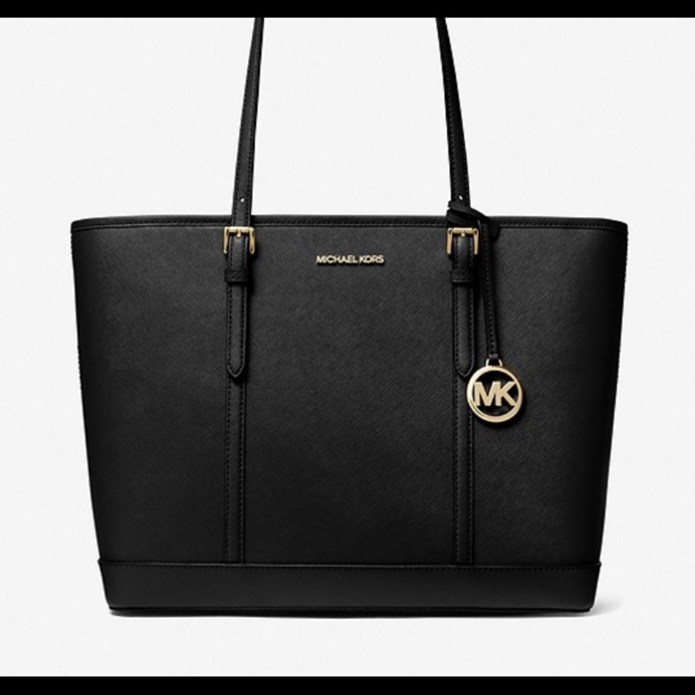 MICHAEL KORS
Jet Set Travel Large Saffiano Leather BLACK with Gold Hardware